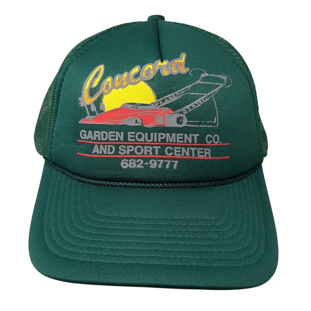 Concord Garden Equipment Co. Rope Trucker Hat Green One Size Mesh Back